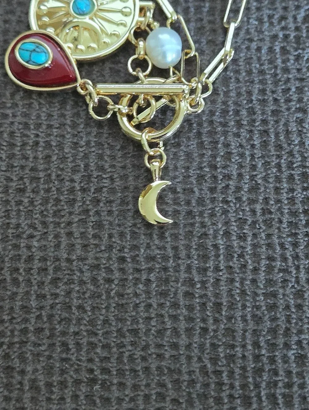 Camila Coelho Quadruple4️⃣ Charm Necklace - NIB